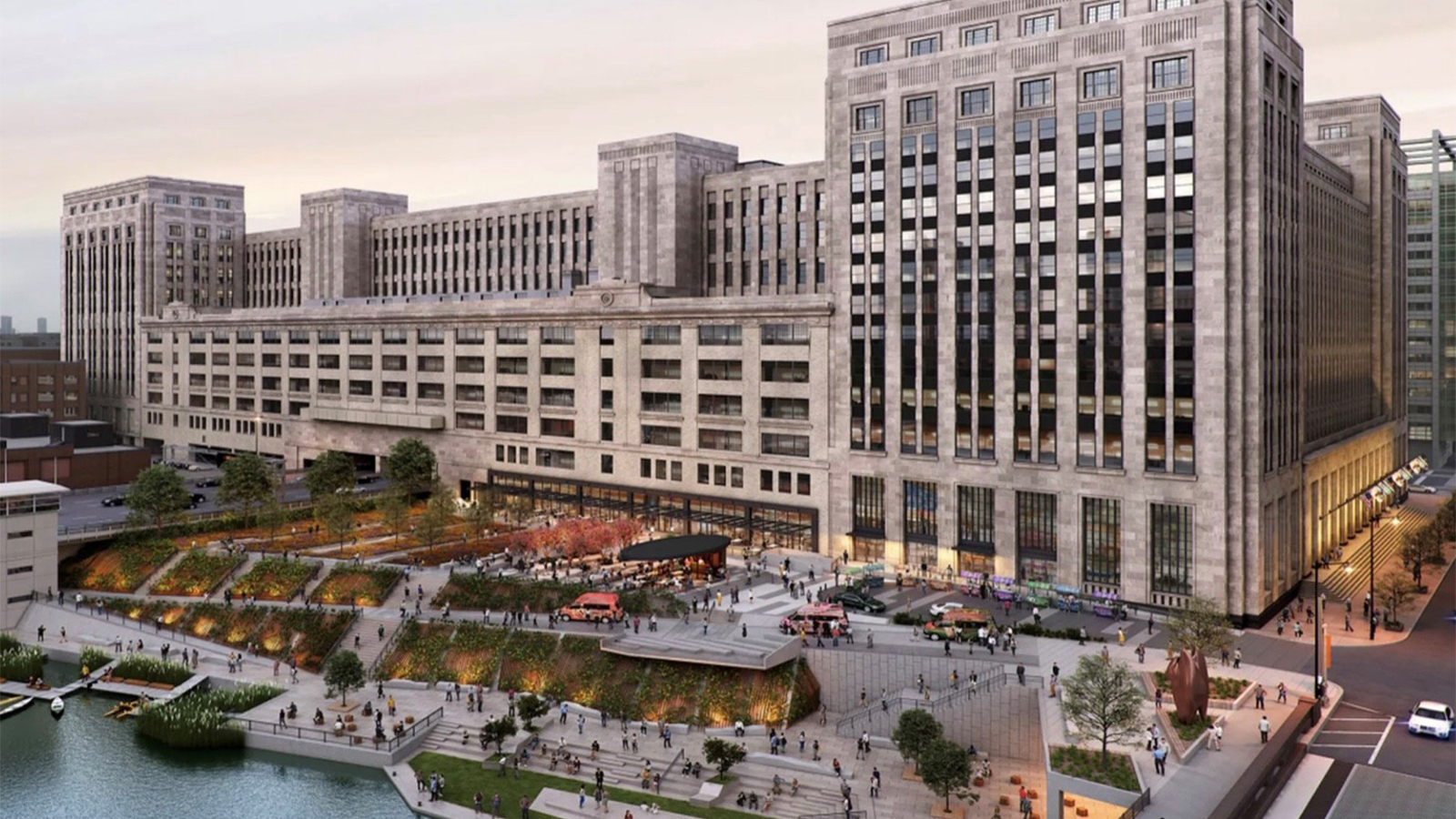 Exterior rendering of The Old Post Office.