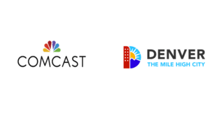 The Comcast and Denver logos.