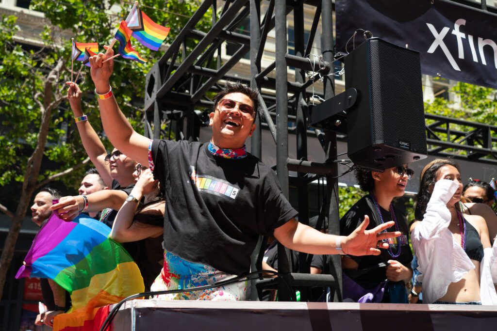 Comcast at San Francisco Pride Parade on Sunday, June 30, 2024, in San Francisco