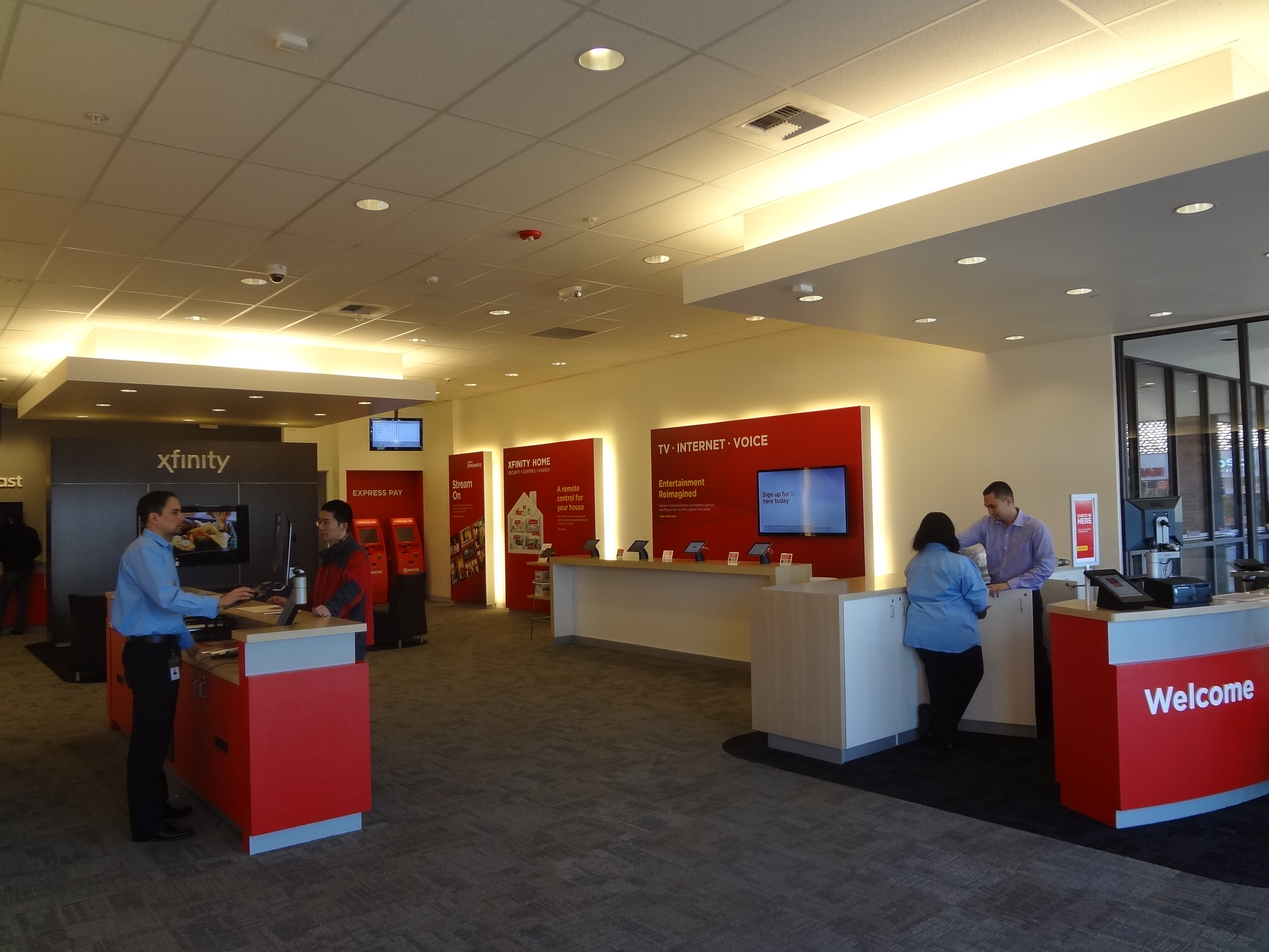 interior of new Xfinity Store in Factoria/Bellevue