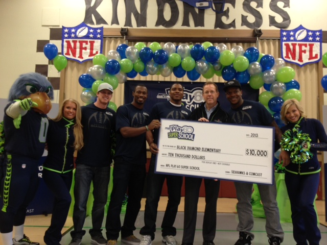 Seahawks and others at the event