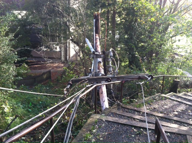 power pole damage on mercer island