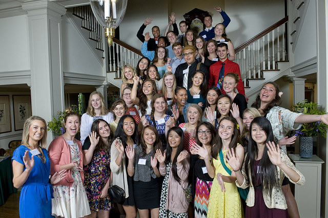 group photo of the scholarship winners