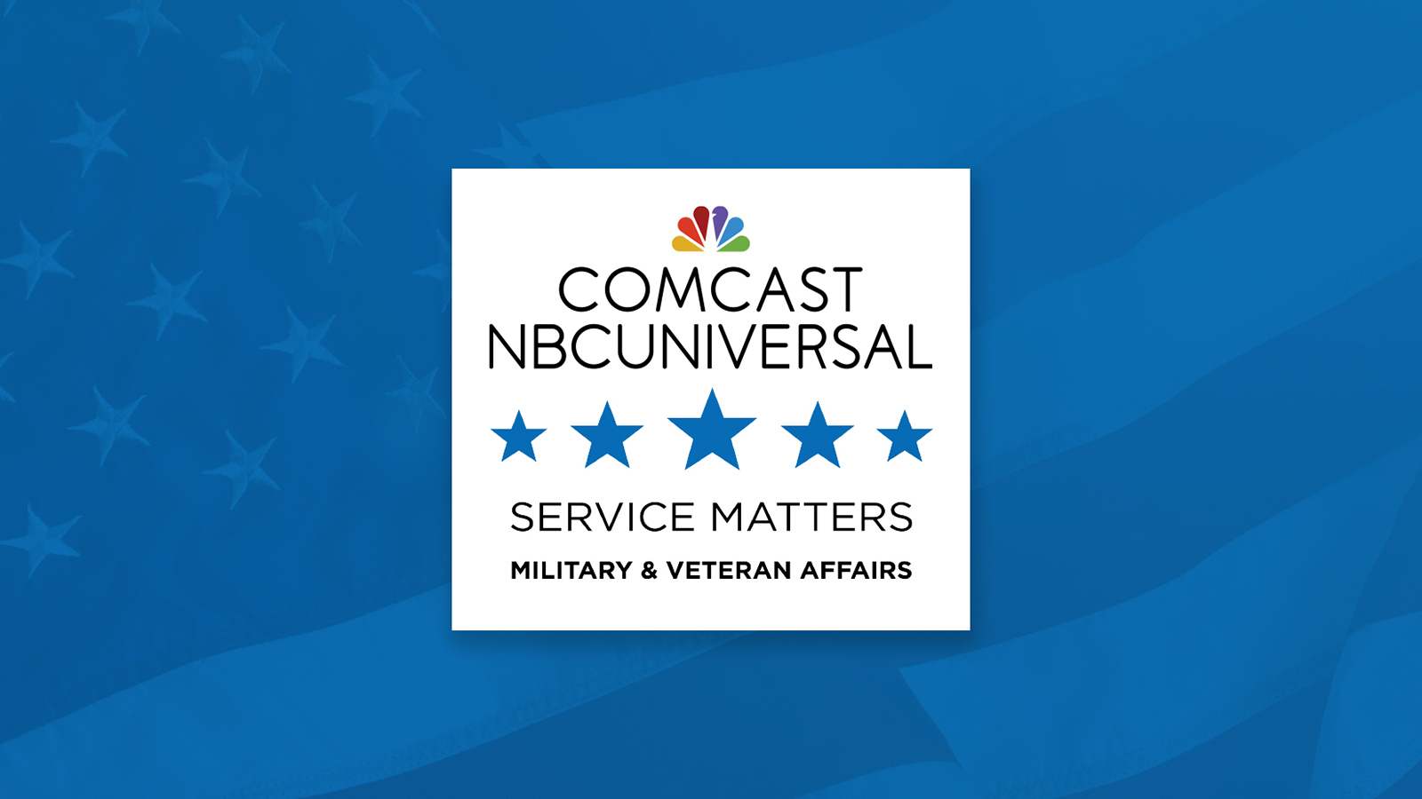 The Comcast NBCUniversal Service Matters logo.