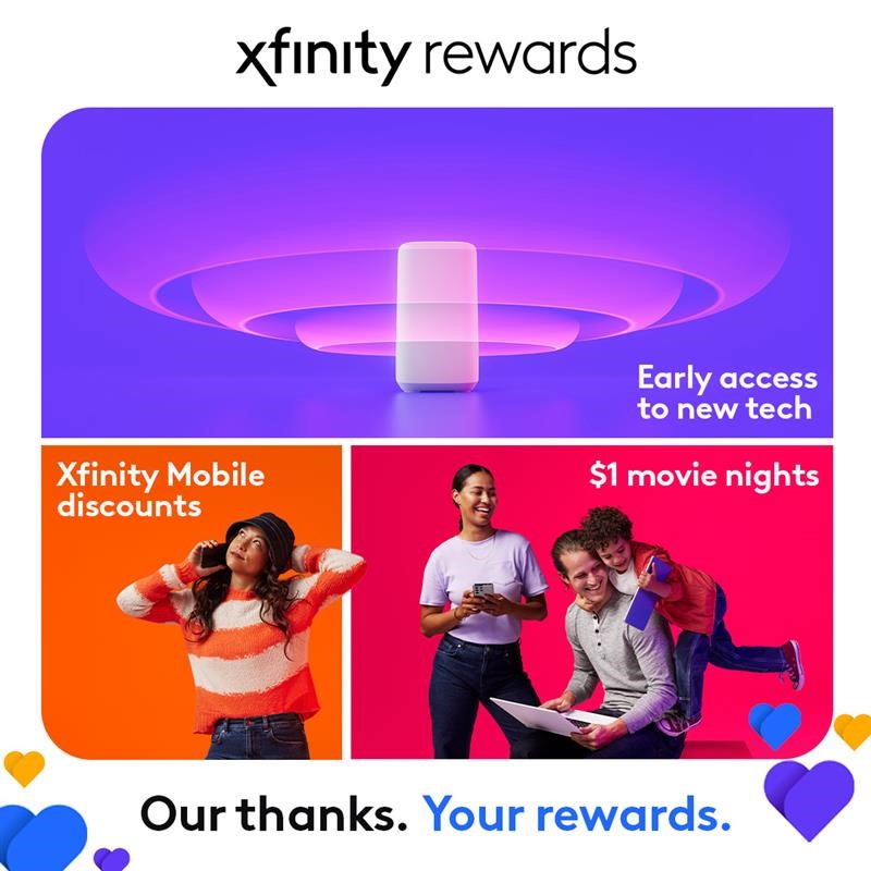 An Xfinity Rewards graphic.