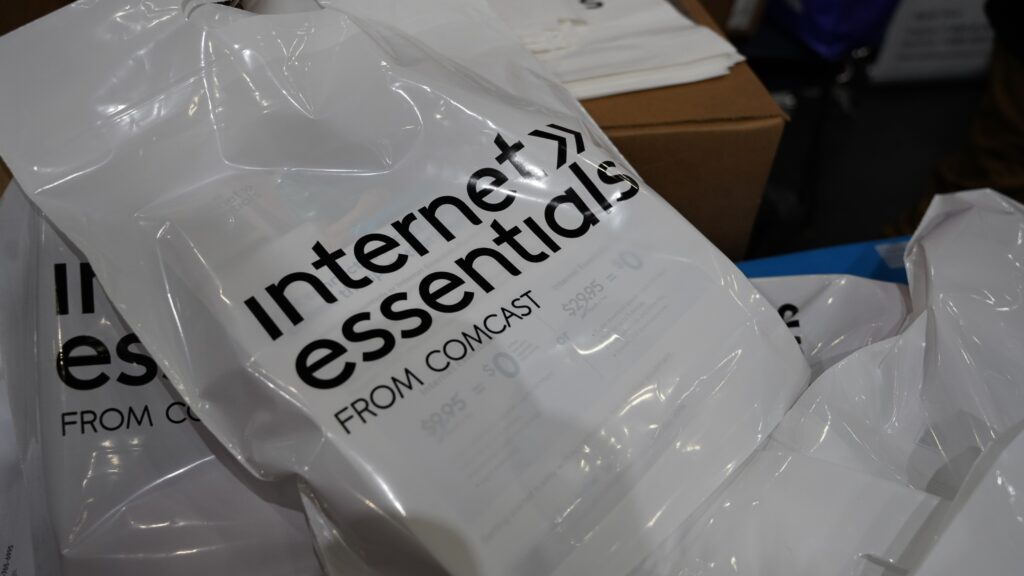 Close up of Internet Essentials bag