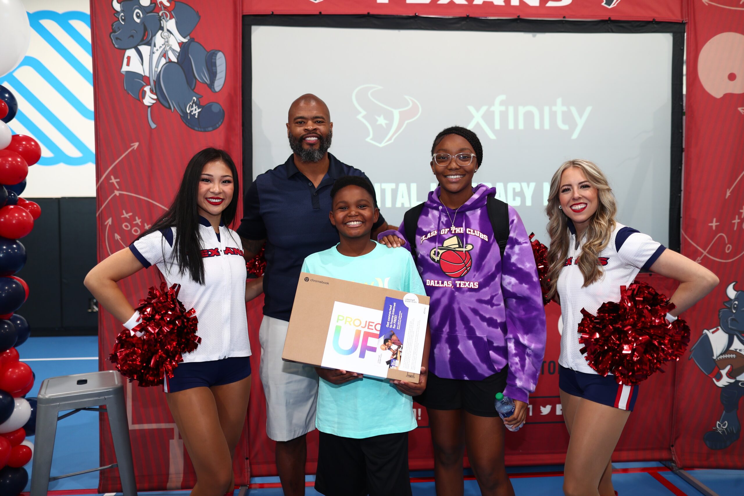 Houston Texans and Crime Stoppers Join Tech Leader to Surprise Youth, Houston Style Magazine