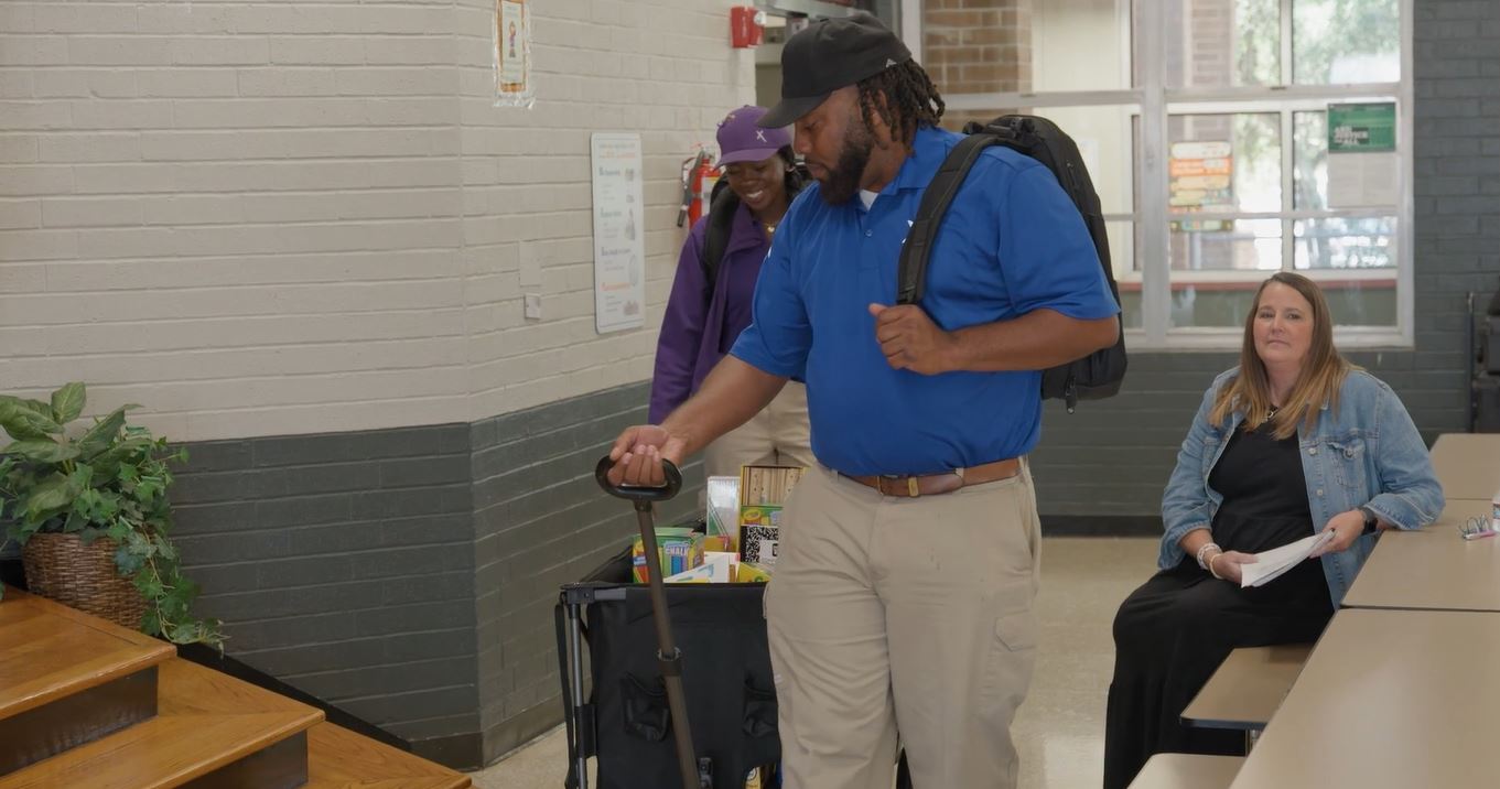 'Surprise Squad' Visits Magnolia School to Honor Outstanding Teacher