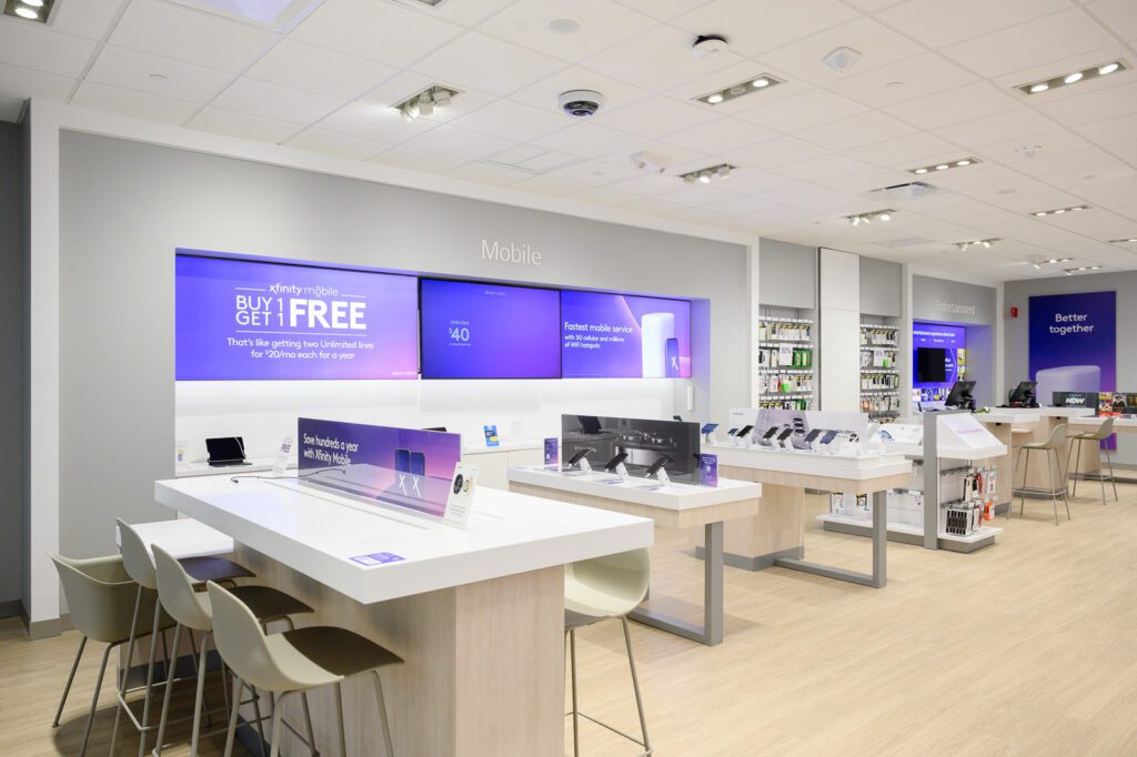 Xfinity's interactive stores let customers touch and try the products