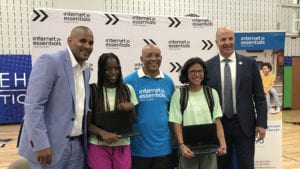 Internet Essentials recipients and members of The Sanneh Foundation.