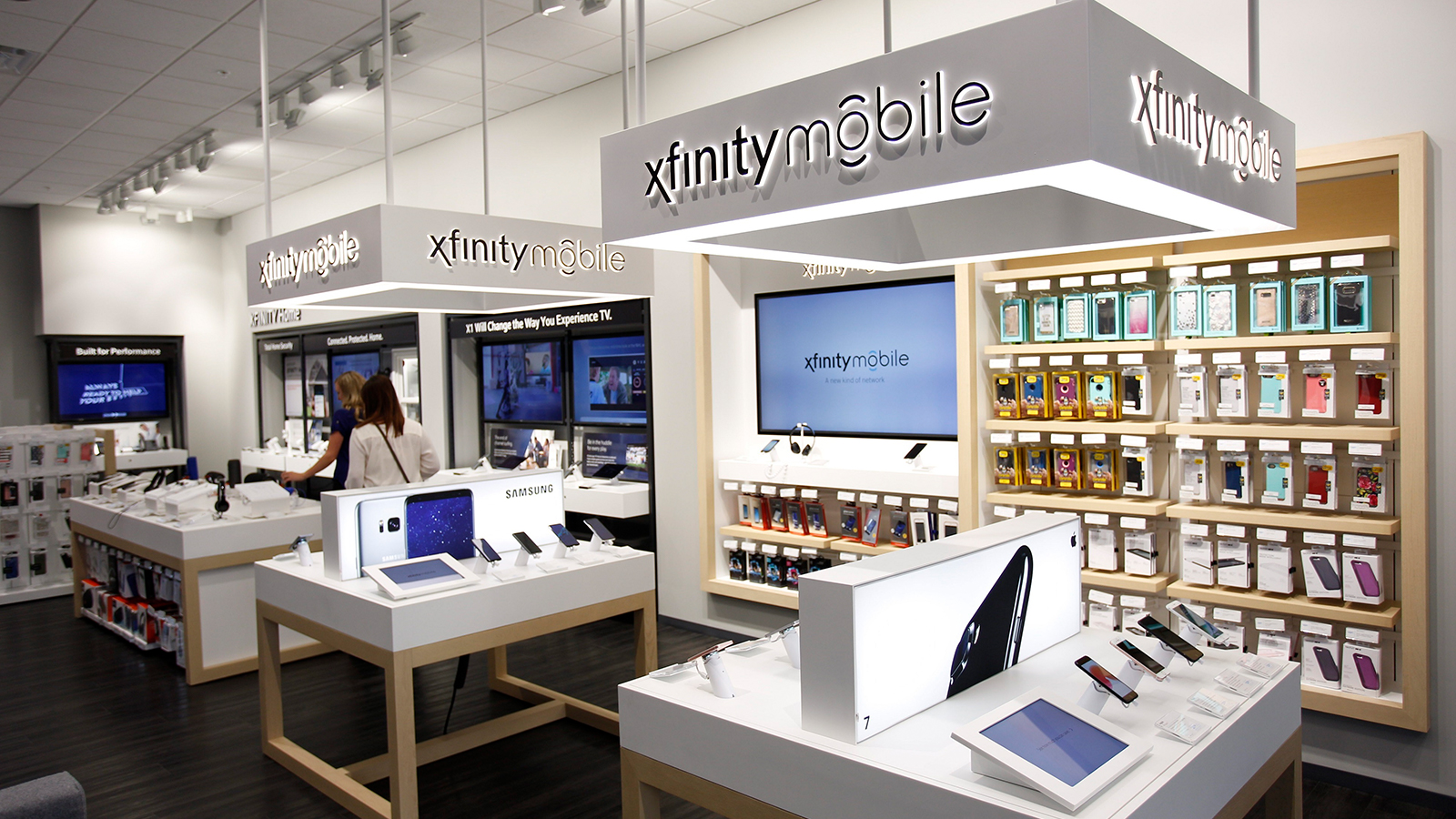 Interior of an Xfinity store.