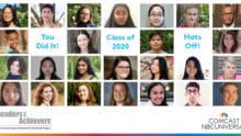 Collage of images of the Class of 2020 participants in the Leaders and Achievers program.