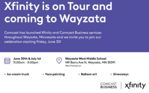 Wayzata Xfinity event information