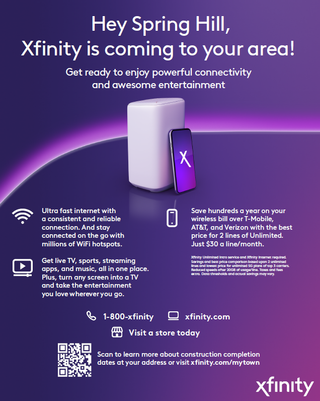 Spring Hill Kansas Xfinity is Coming Image