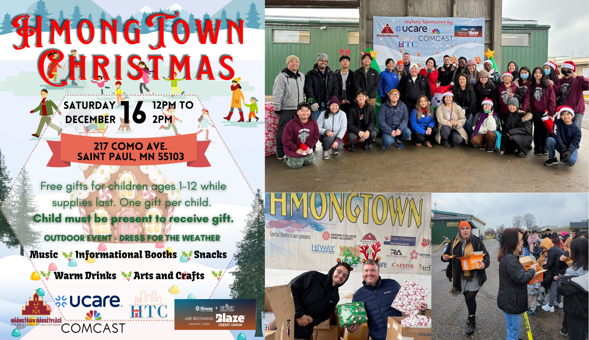 Comcast Brings Warmth and Cheer with Hmongtown Marketplace