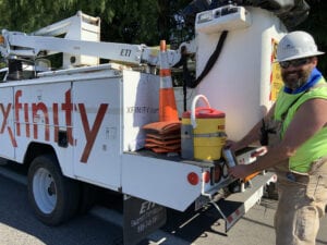 Record-Breaking Temps All in a Day's Work for Comcast Techs + Tips for Customers