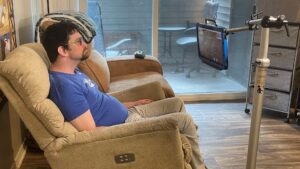 Comcast Customer Using Eye Gaze Technology