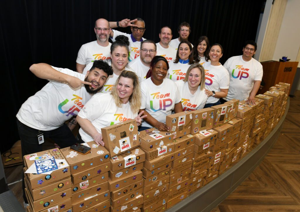 Comcast held a Project UP event to build STEM kits at OMSI. (Carlos Delgado/Comcast)