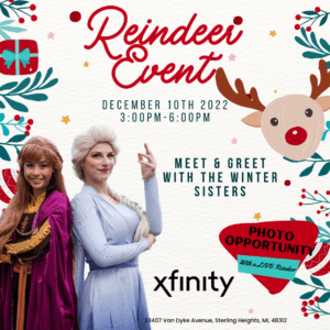 Reindeer and Winter Sisters Will Visit Sterling Heights Xfinity Store to Help Kick Off Holiday Season