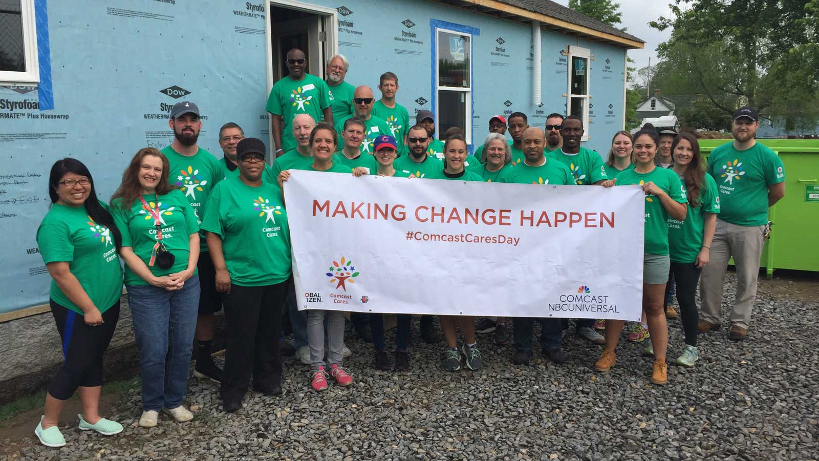 CCD volunteers built habitat homes
