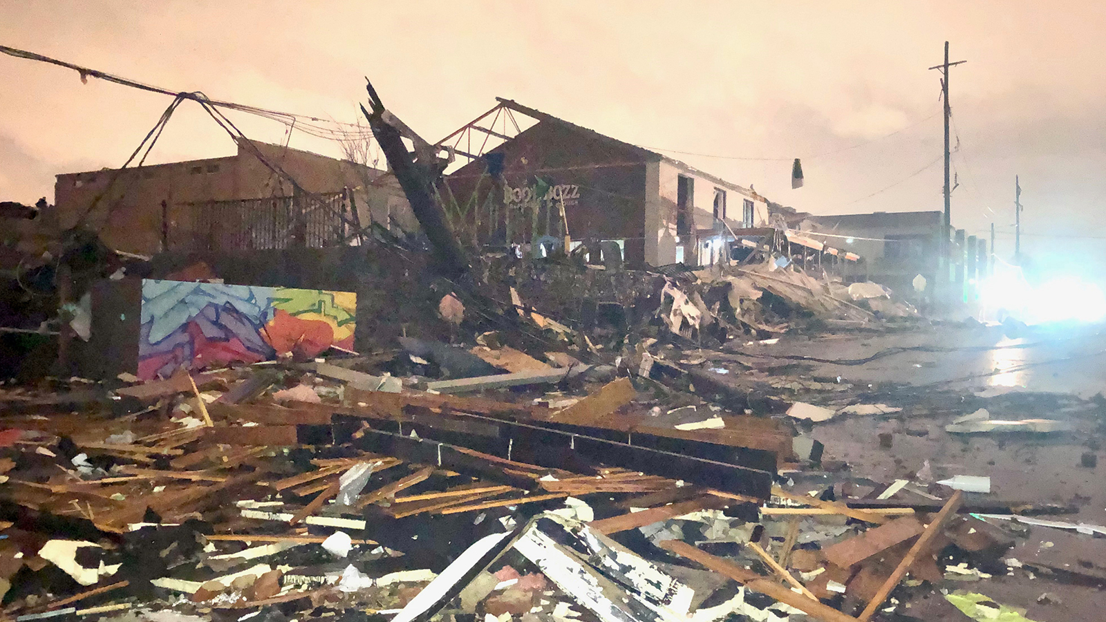 Aftermath of the devastating tornadoes in Nashville, TN.