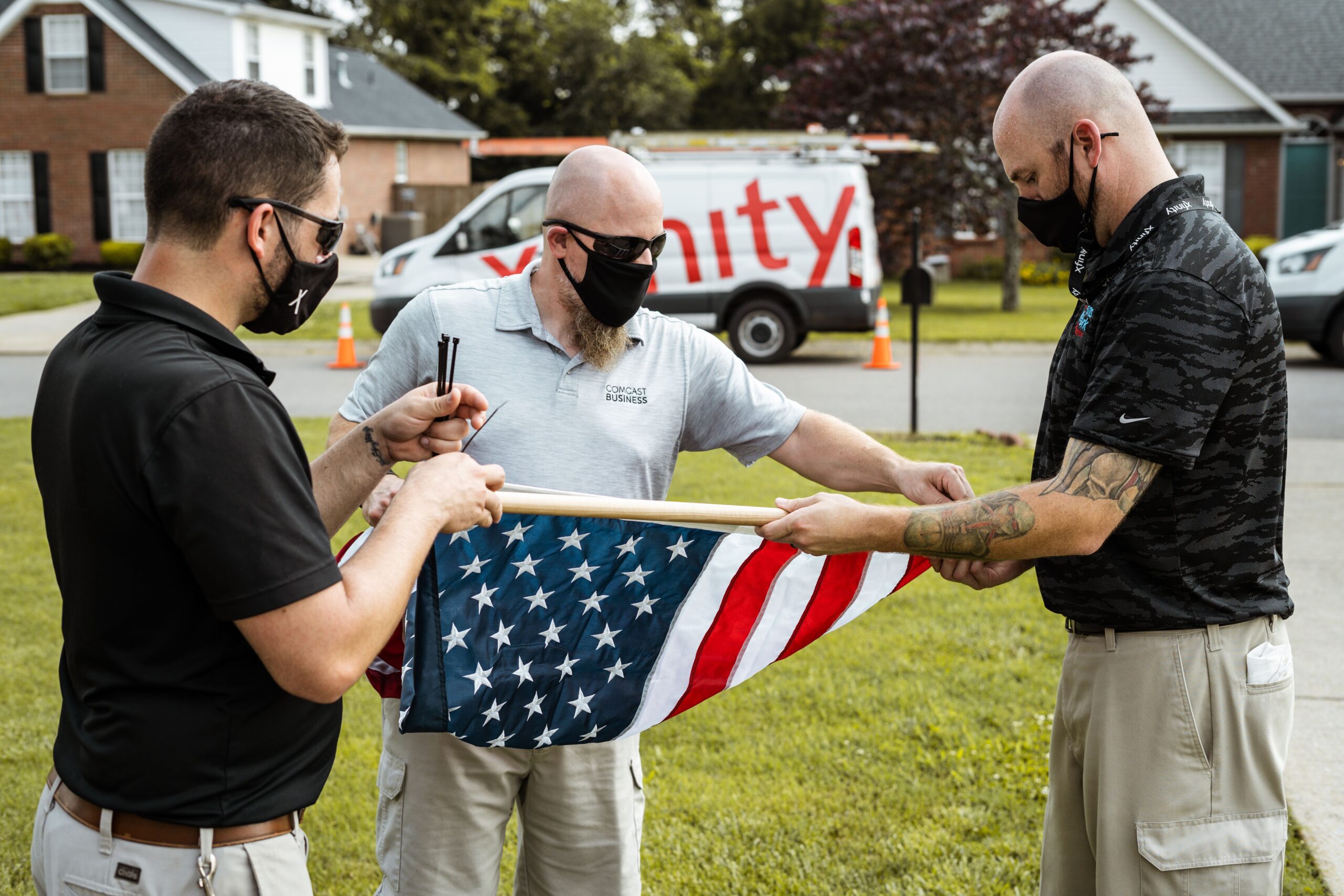 Comcast Veterans Launch Flag Replacement Program