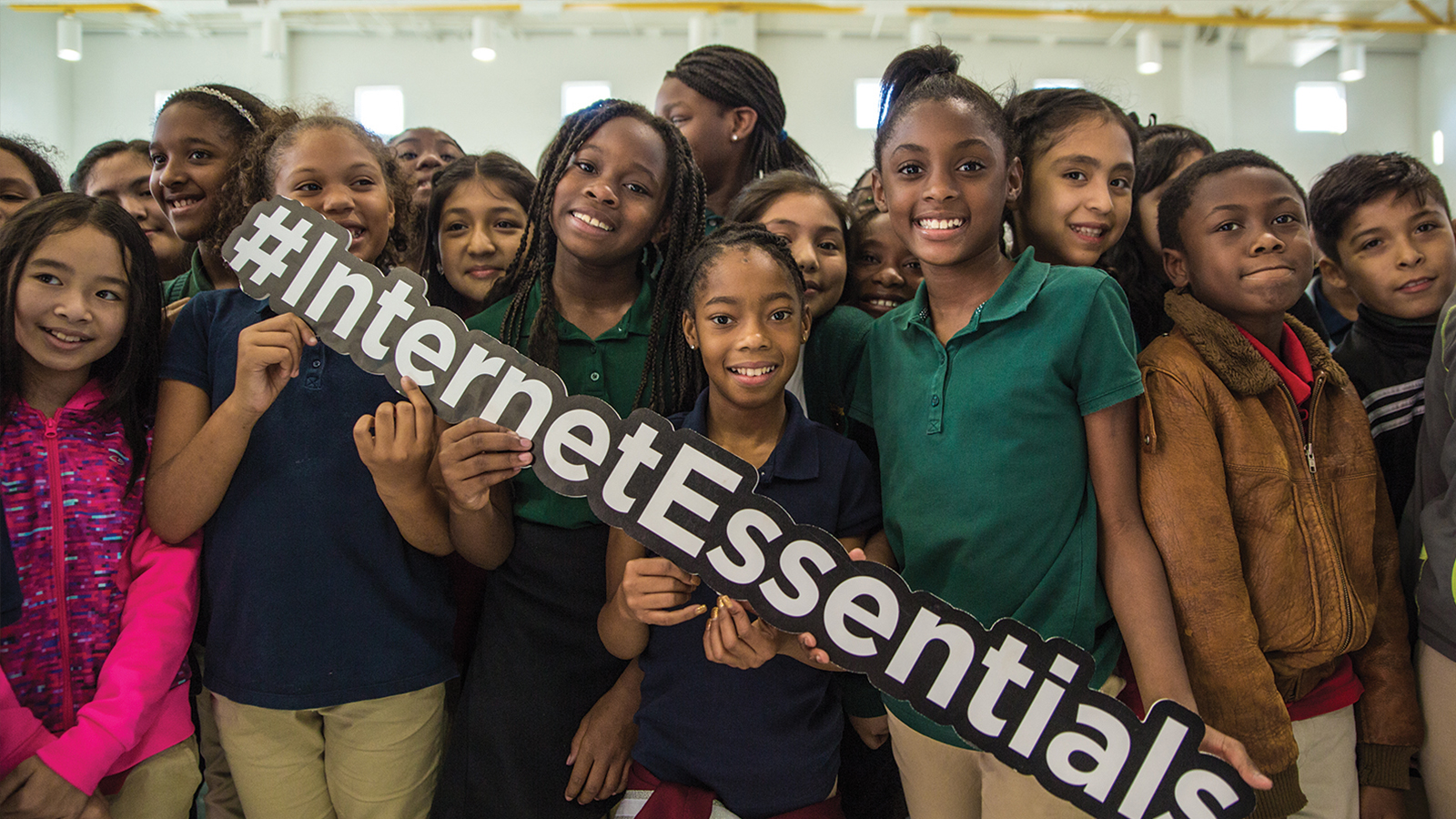 Young students who are a part of Project UP's Internet Essentials program.