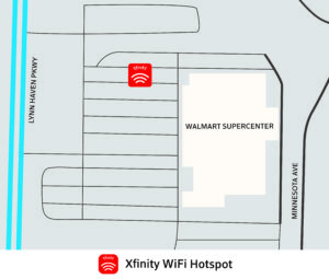 WiFi Van at Walmart Super Center map