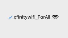 A wifi connectivity symbol next to the words "xfinitywifi_ForAll".