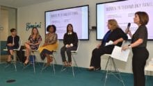 Presenters at the Women in Technology Panel event.