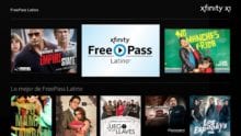 The FreePass Latino hub on Xfinity.