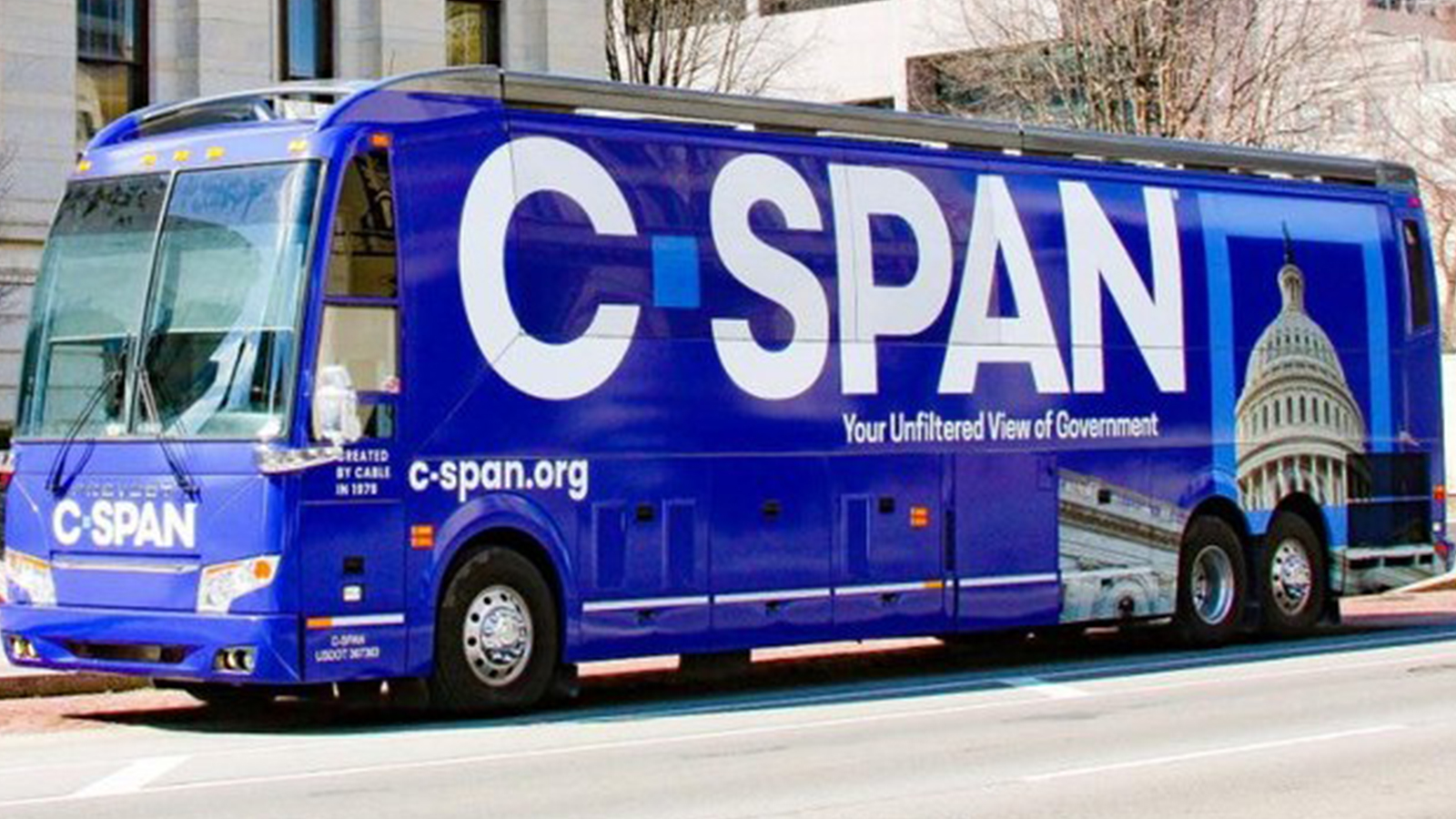 The C-SPAN promotional bus.
