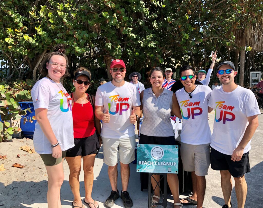 Comcast employees on Vanderbilt Beach in Naples