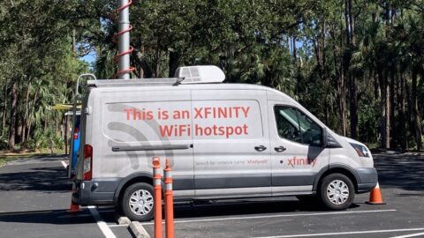 Xfinity WiFi Van stationed