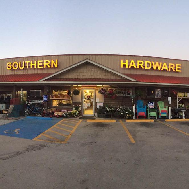 Storefront of Southern Hardware