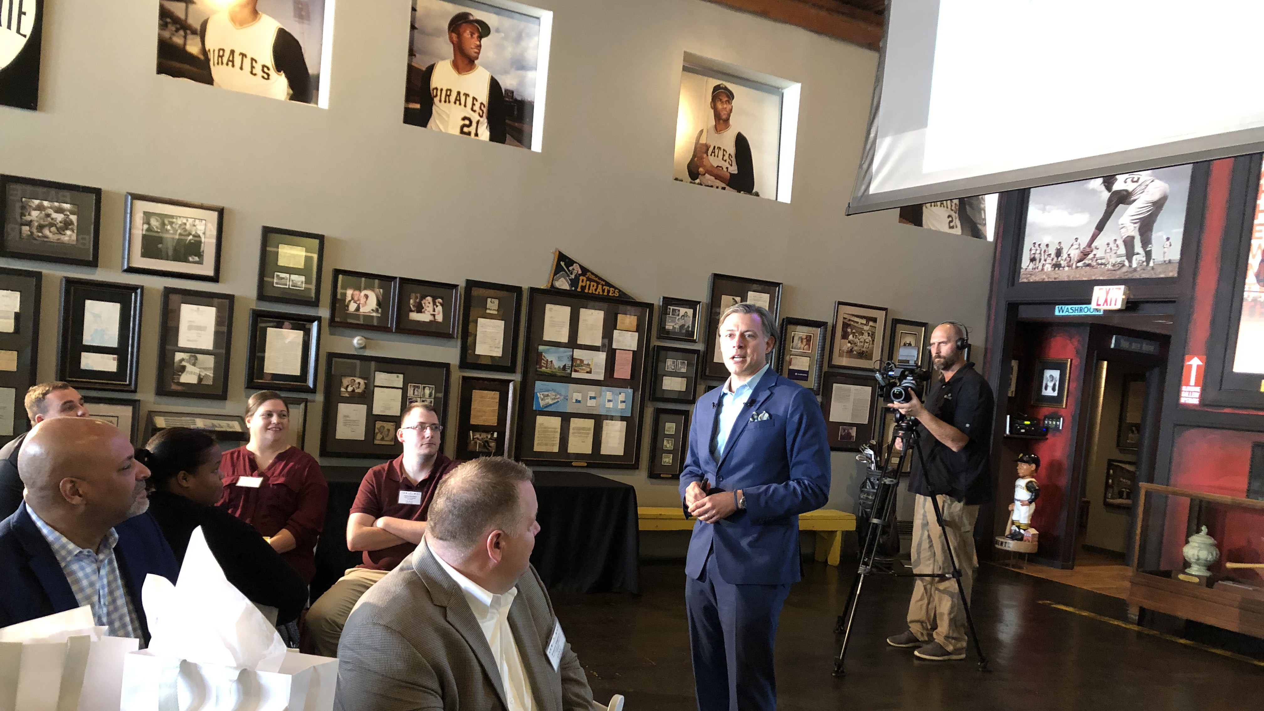 Attendees at the 2019 Military Challenge Grant Event at the Roberto Clemente Museum in Pittsburgh.