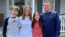 Family photo of Comcast employee Johnyne Hoyes