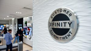 Xfinity logo inside store