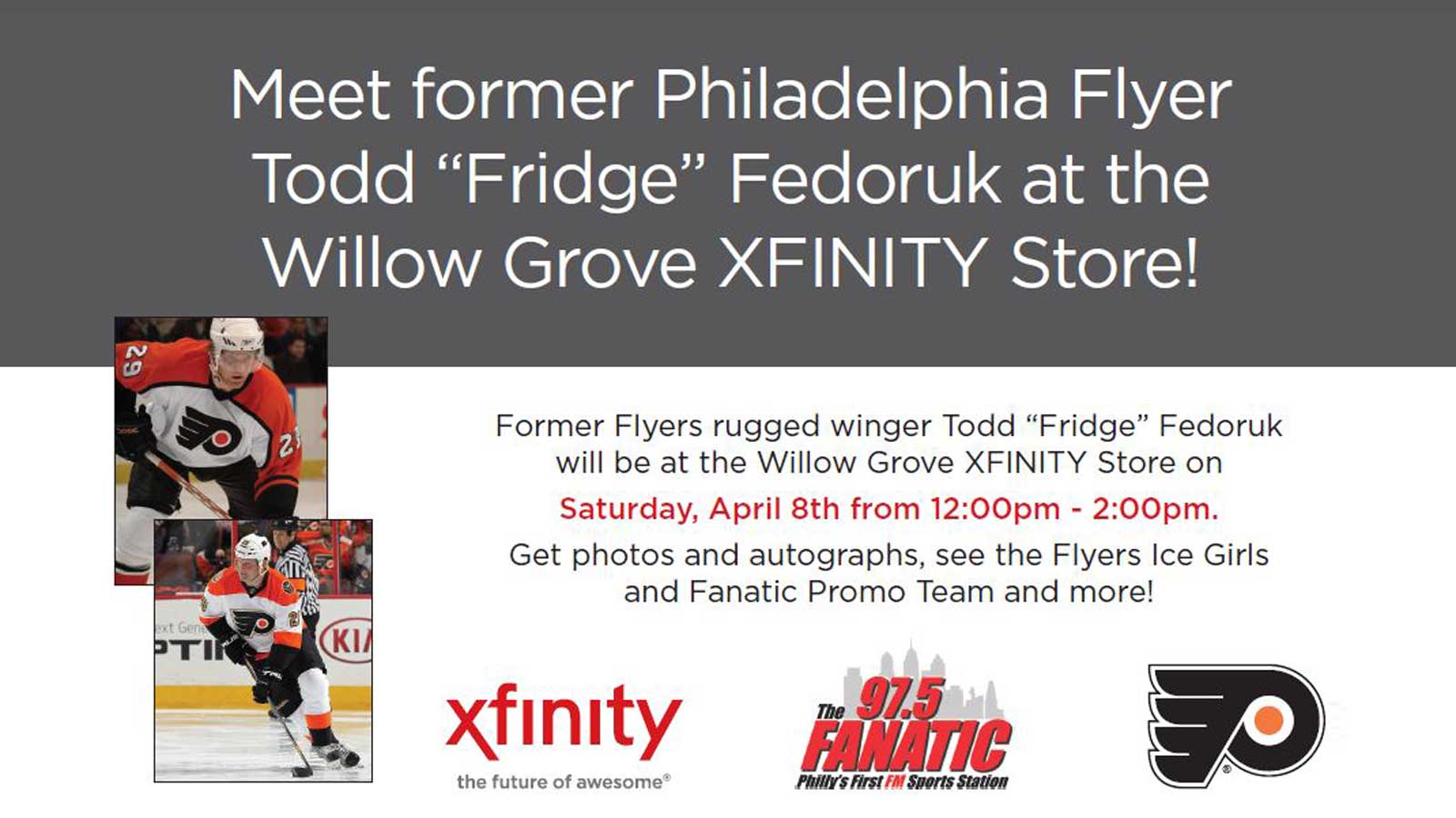 Meet form Philadelphia Flyer Todd "Fridge" Fedoruk