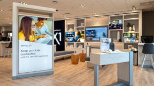 Interior of the Manahawkin Xfinity Retail Store.