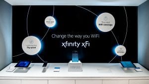 Interior of the new Langhorne Xfinity Retail Store.