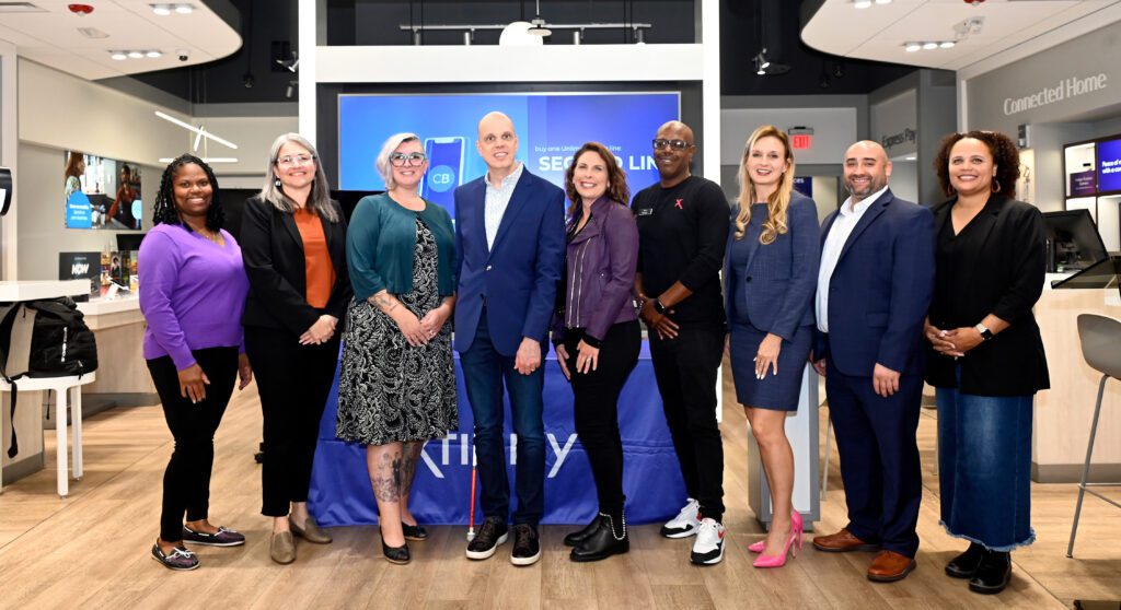 Group photo from ASL in Xfinity Stores launch event