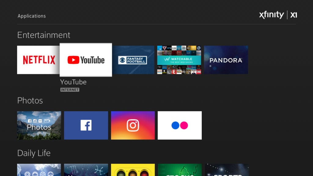 YouTube App Integrated on Xfinity X1 Comcast Utah