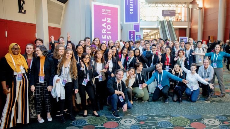 A group of attendees at the Silicon Slopes Tech Summit.
