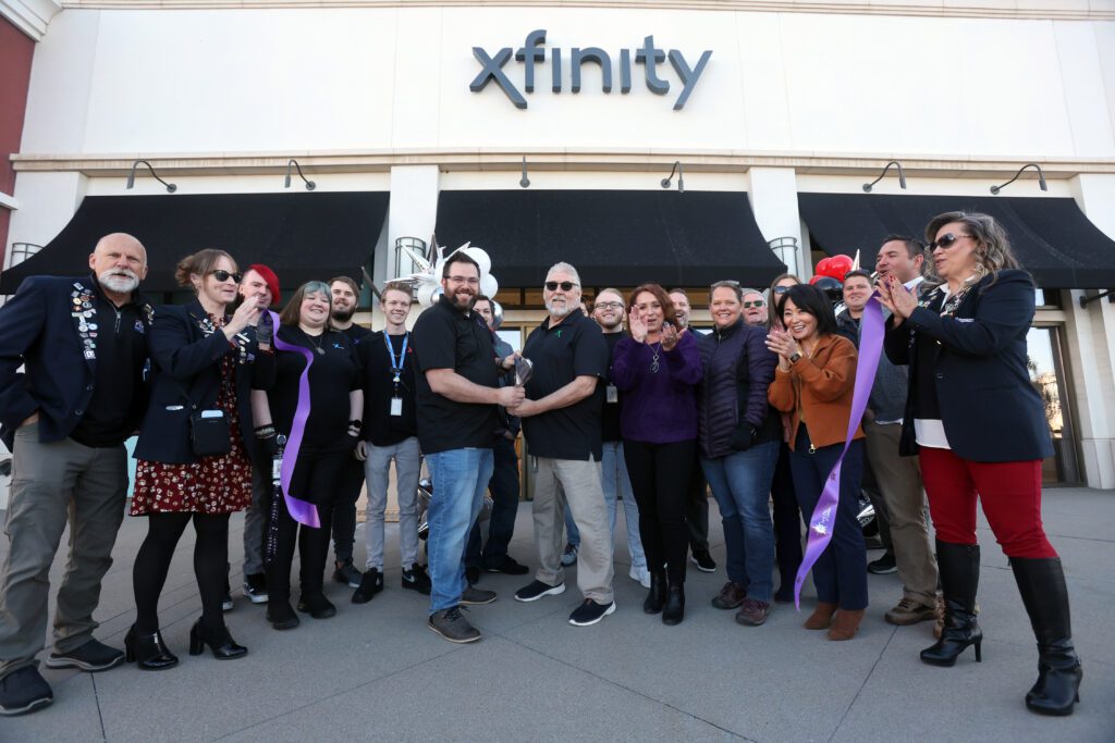 Photo from ribbon cutting event at the new Xfinity store in Farmington, Utah.