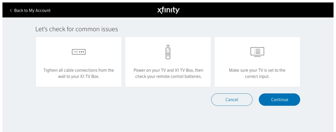 Let's check for common issues on Xfinity 