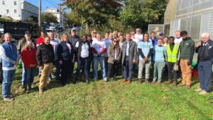 Comcast and Love Hartford Week “Team UP” to Clean Up Battles Street Garden