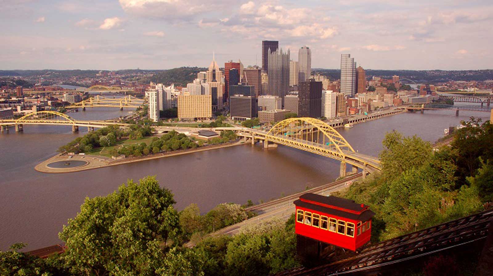Pittsburgh view from incline