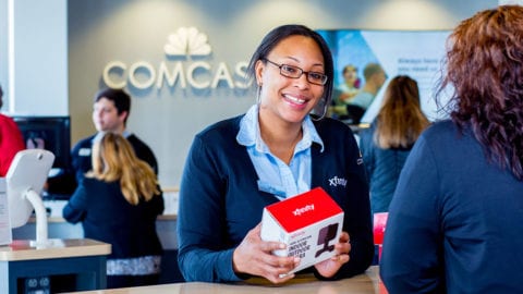 woman at comcast