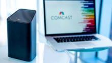 Comcast logo on laptop